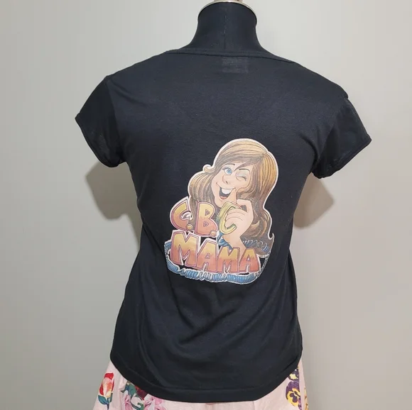 1970s Super Mom Glitter print tee - Picture 3 of 11